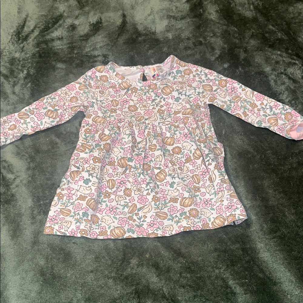 Charming Floral Long Sleeve Kids Tee
